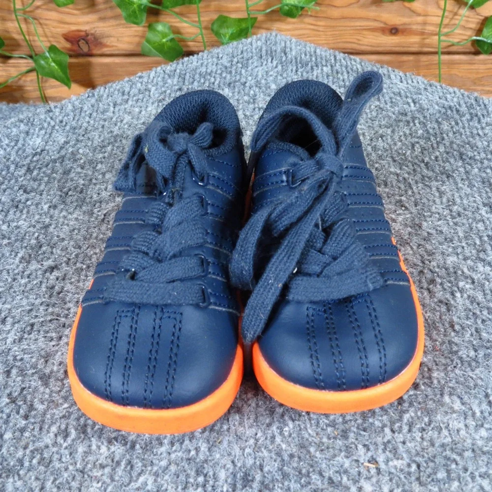 K-Swiss Classic Toddler Sneaker Size 5C‎ Casual Navy Blue Orange Synthetic